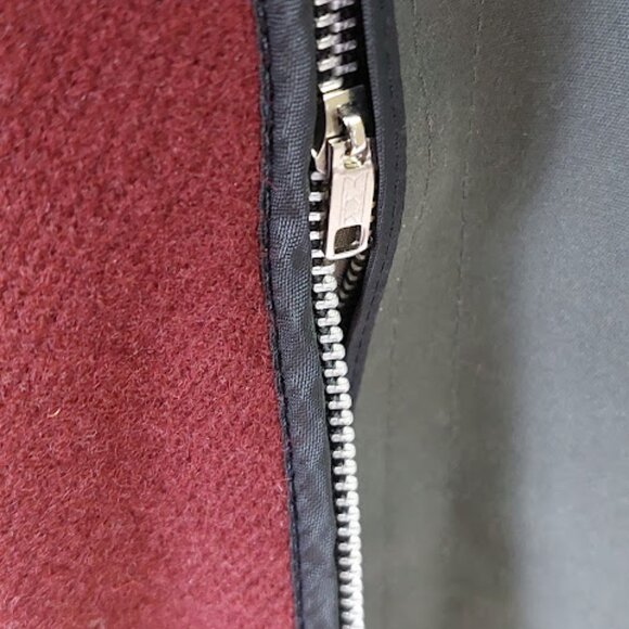 LONDON FOG VINTAGE WOOL Lined Gray Belted Trench Coat Men Size 42 R - Picture 11 of 14